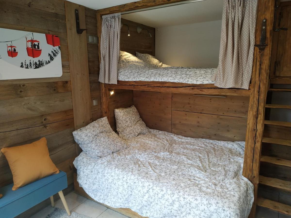Le Montana - Studio Rue Du Centre - Cosy Et Montagnard - Navette Les Gets Exterior foto